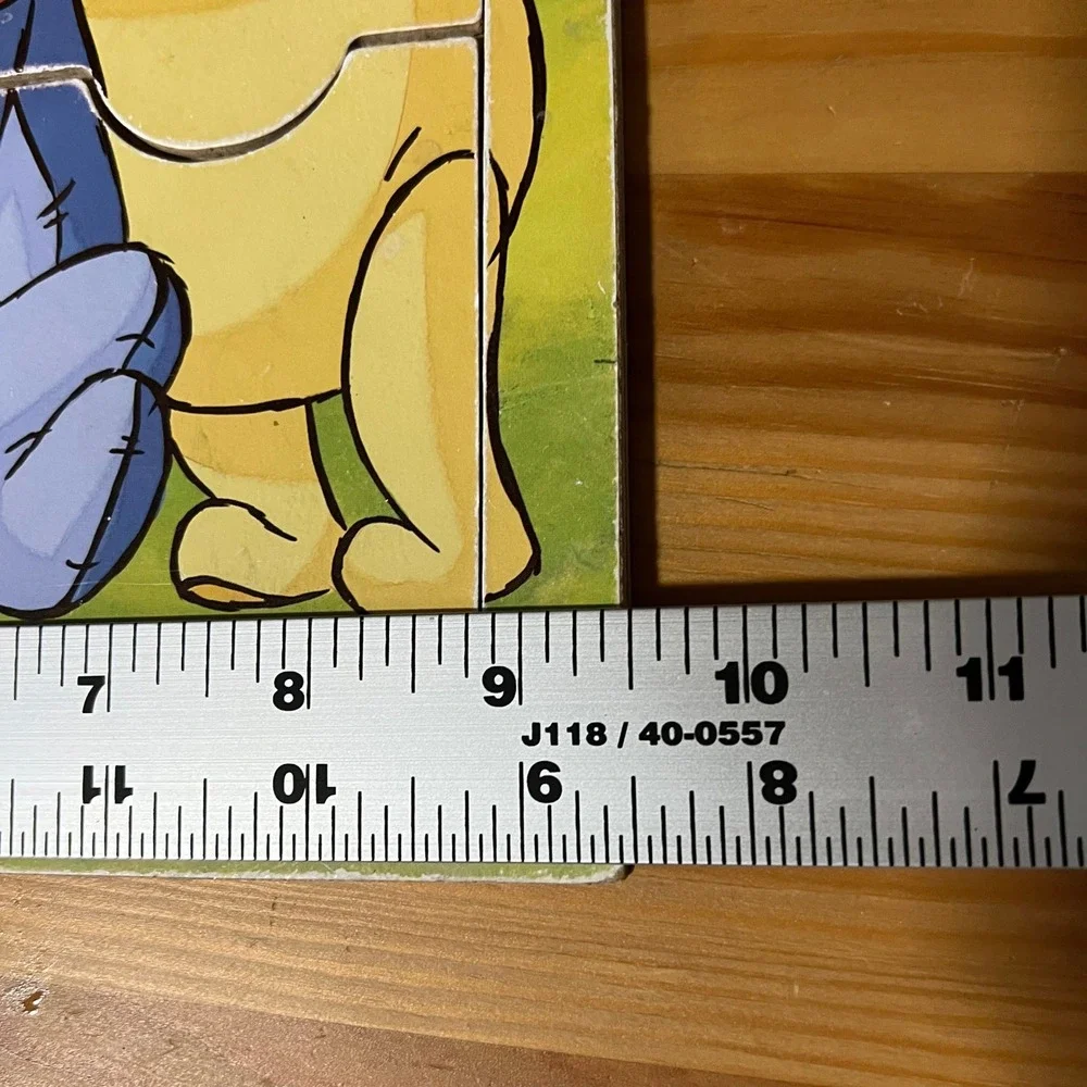 Disney Winnie the Pooh Tigger‎ Eeyore Piglet 9 PC Wooden Puzzle Milton Bradley